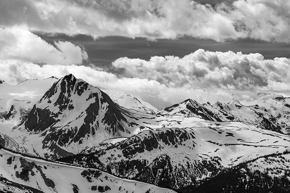 Canada-British Columbia-Whistler BandW of Fitzsimmons Range in Garibaldi Provincial Park  art print by Jaynes Gallery for $57.95 CAD